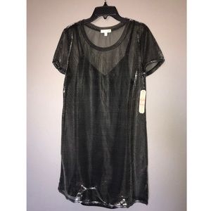 Gianni Bini Sheer T-Shirt Dress
